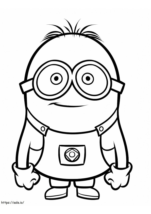 Minion Easy Smiling coloring page