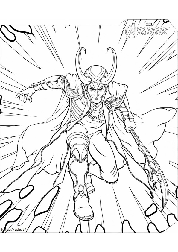 1562374579 Loki A4 coloring page