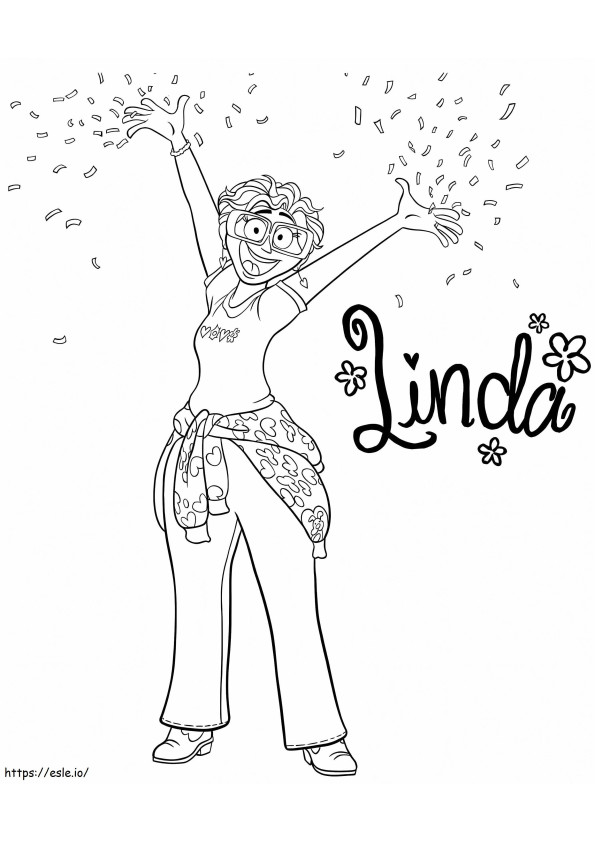 Linda Mitchell para colorir