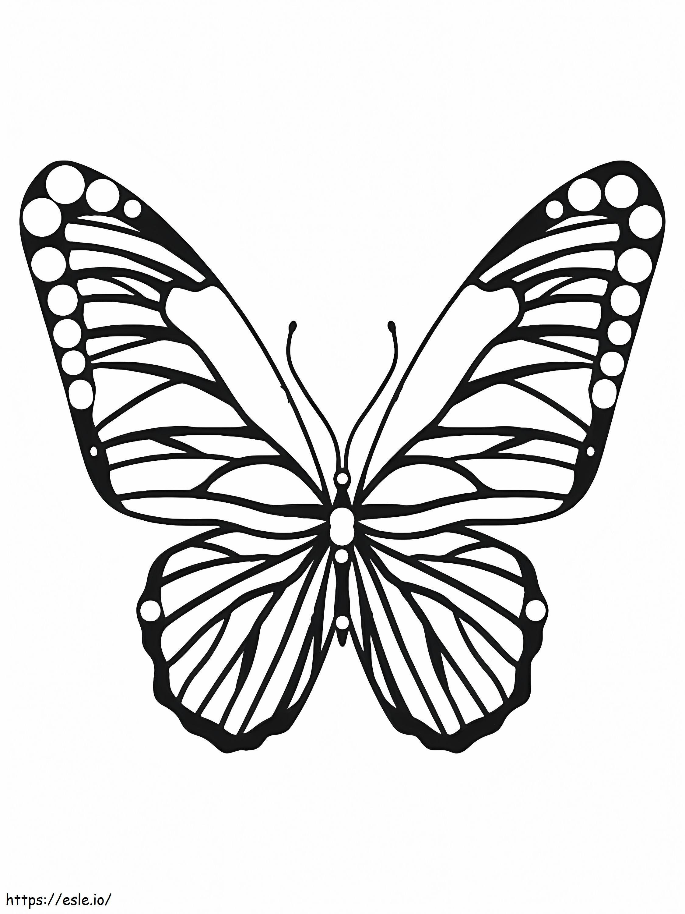 Attraktiver Schmetterling ausmalbilder