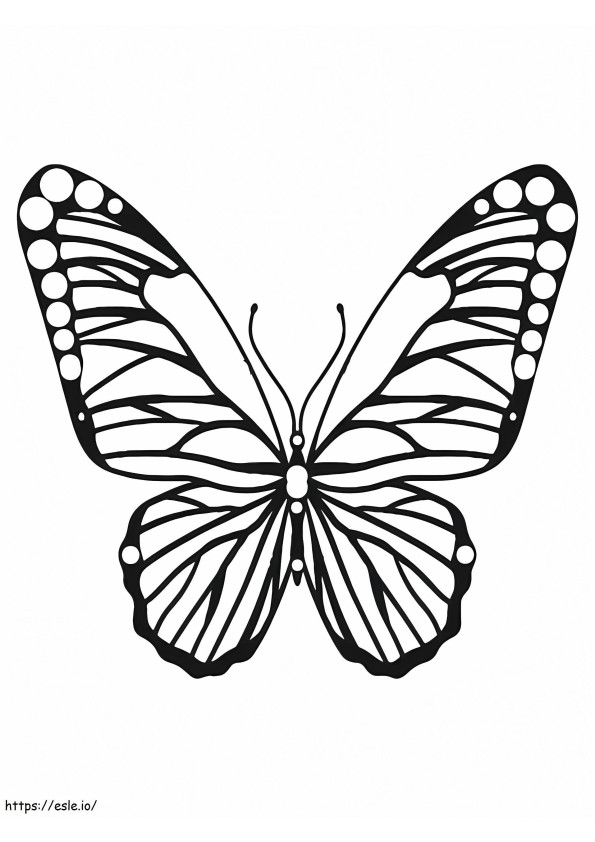Coloriage Papillon attrayant à imprimer dessin