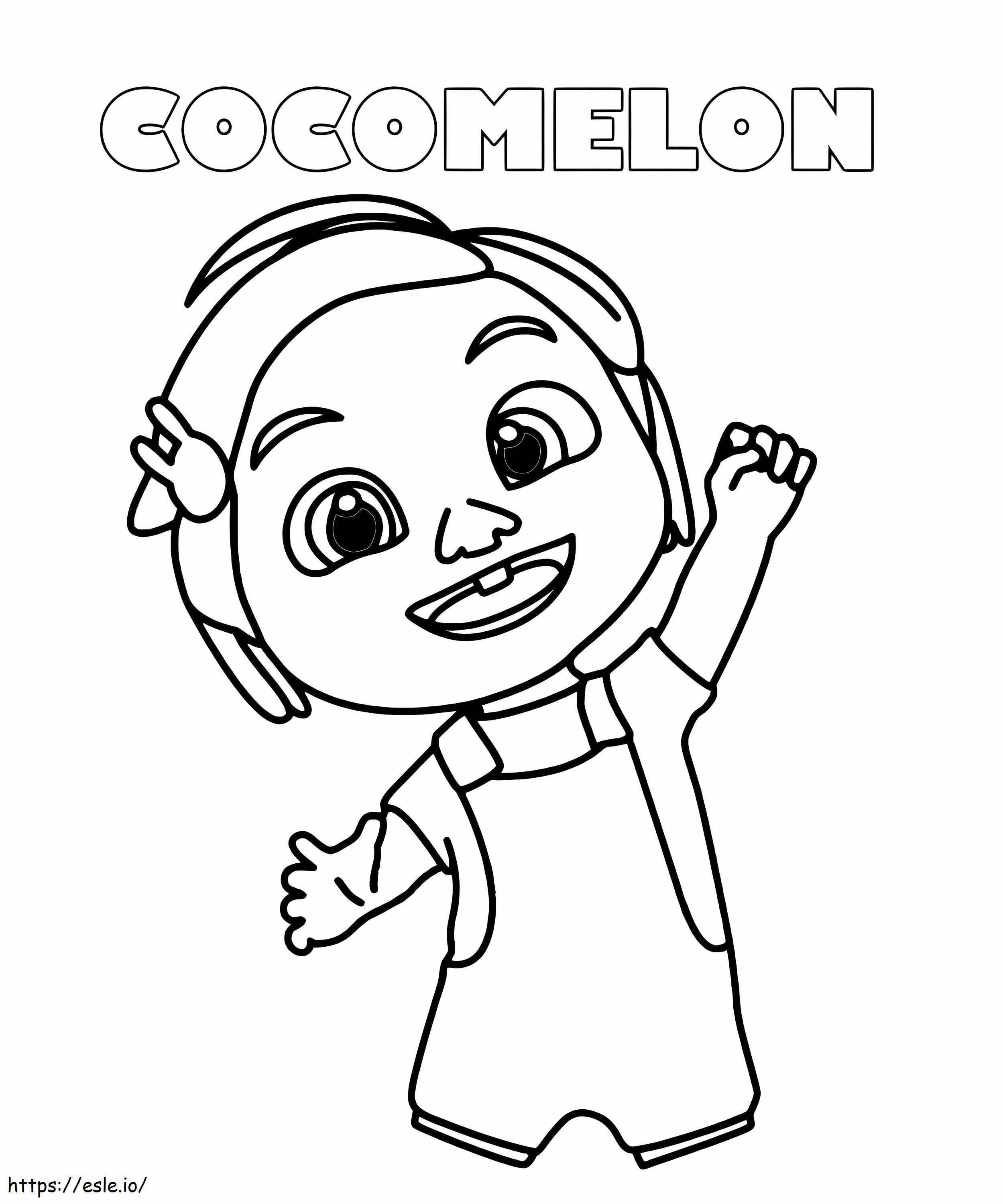 Nina Cocomelon coloring page