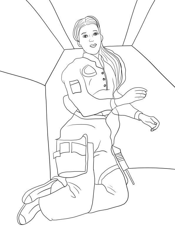 Dr. Mae C Jemison avaruudessa ilmainen lataussivu lapsille