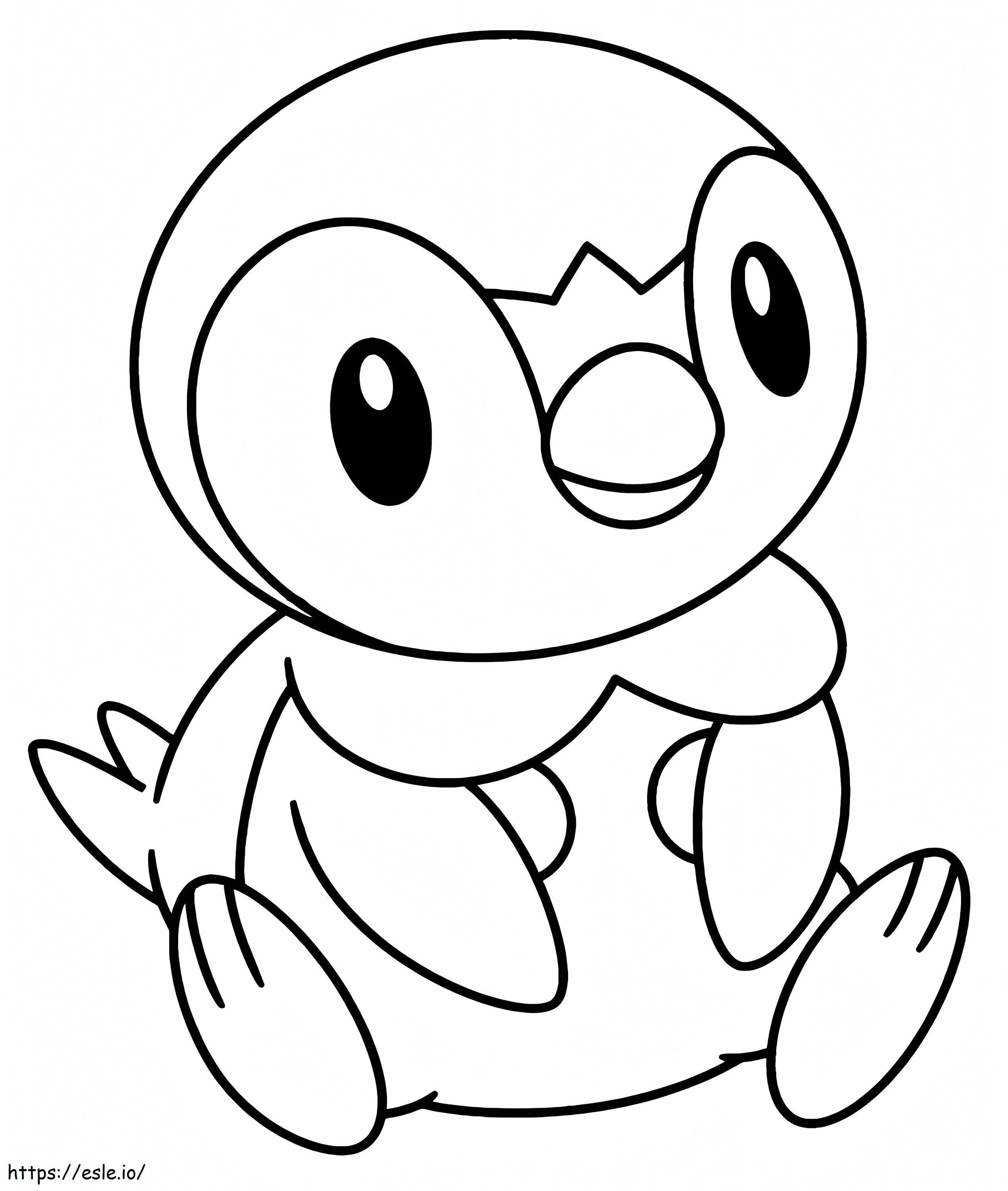 Adorable Piplup coloring page