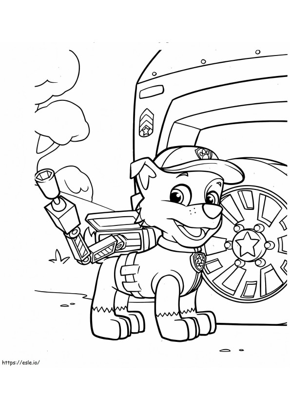 Rocky Paw Patrol 8 coloring page