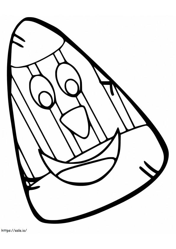 Candy Corn Is Smiling coloring page