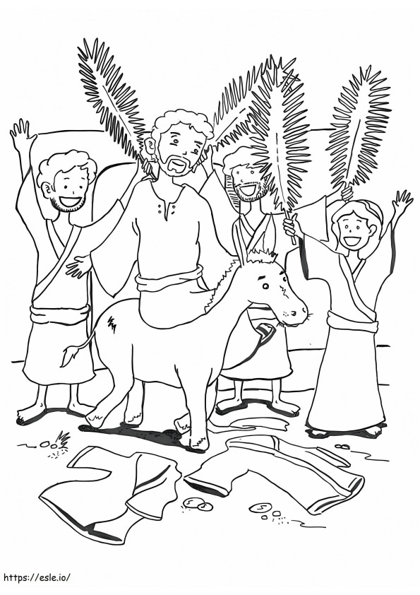 Palm Sunday 2 coloring page