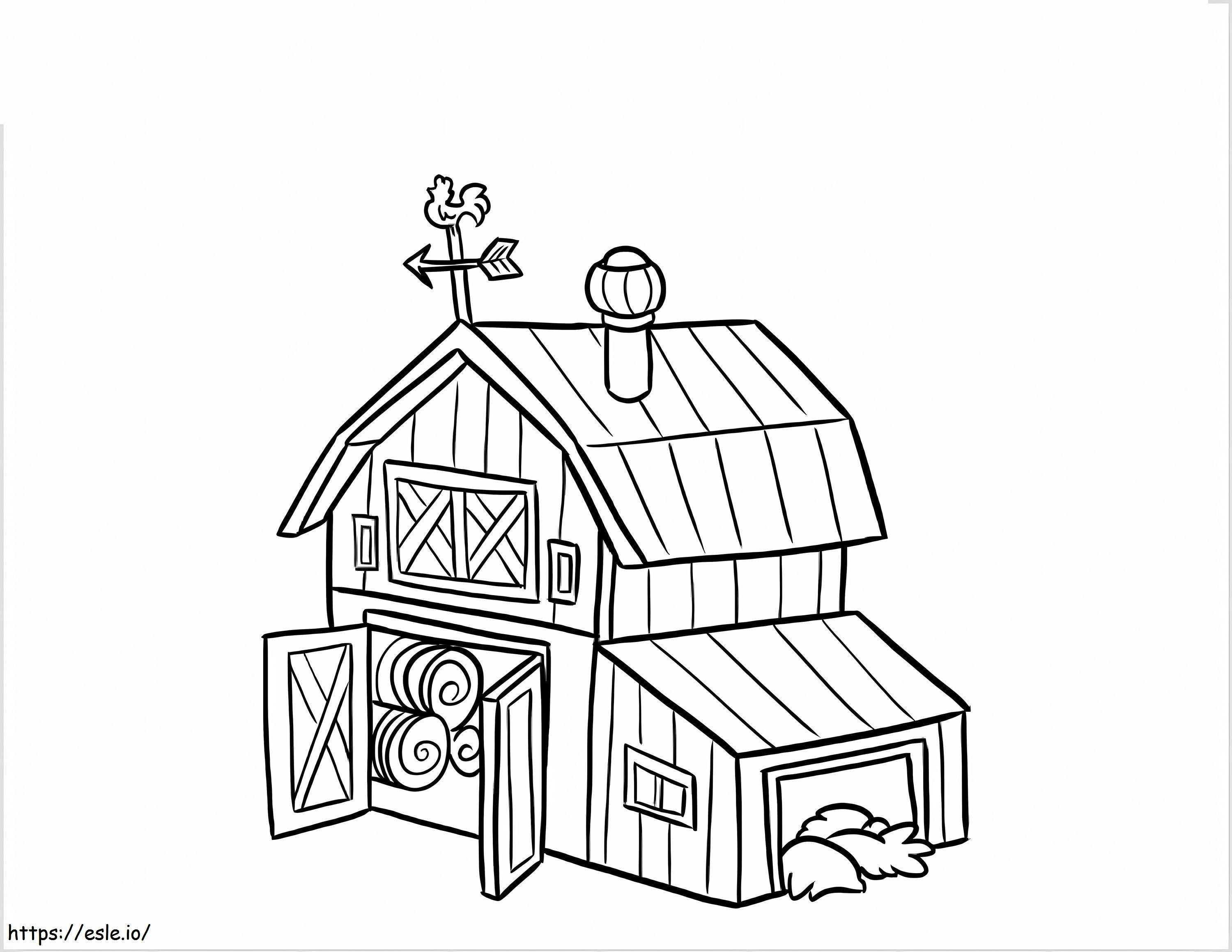 Farm Barn coloring page