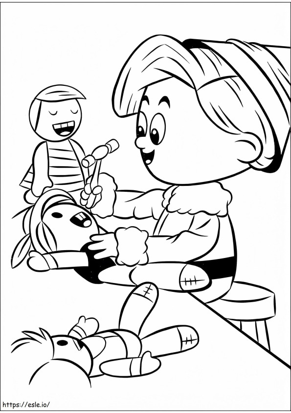 Elf From Rudolph 2 coloring page