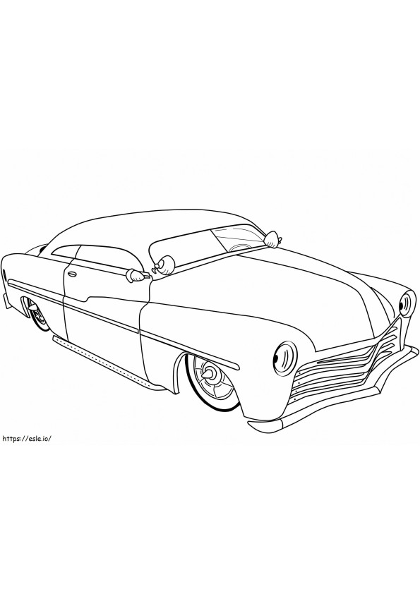 50S Lowrider Hot Rod coloring page