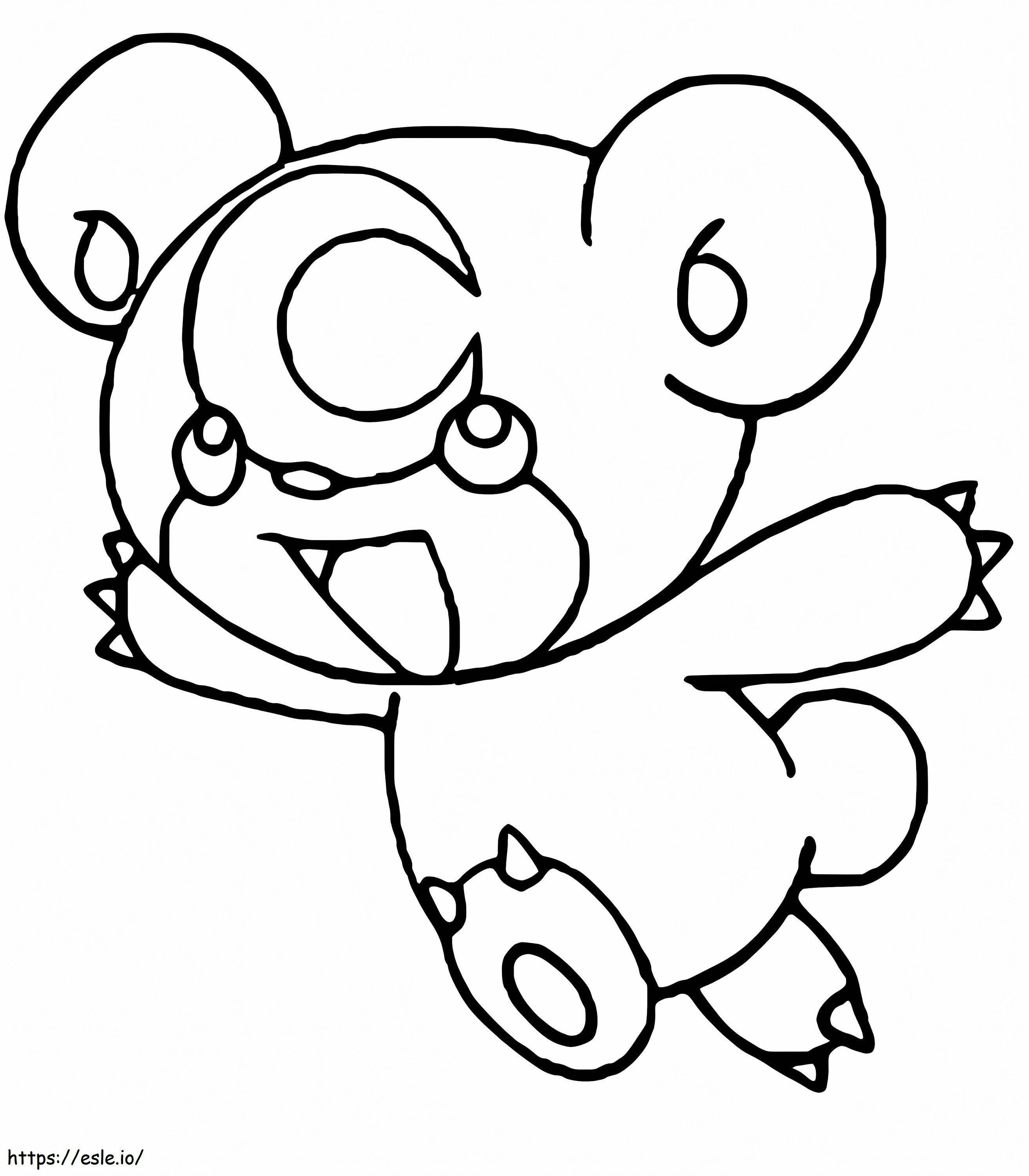 Ursulețul Pokemon de colorat