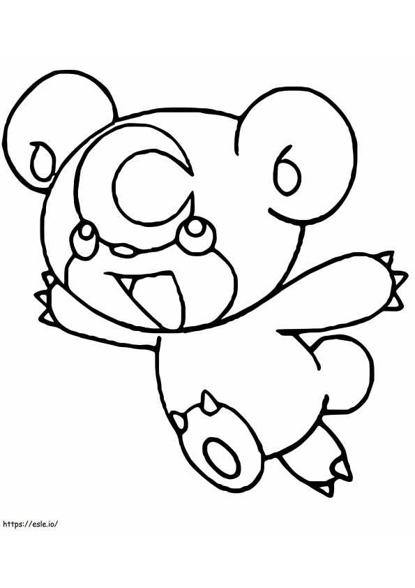 Pokemon-teddybeer kleurplaat