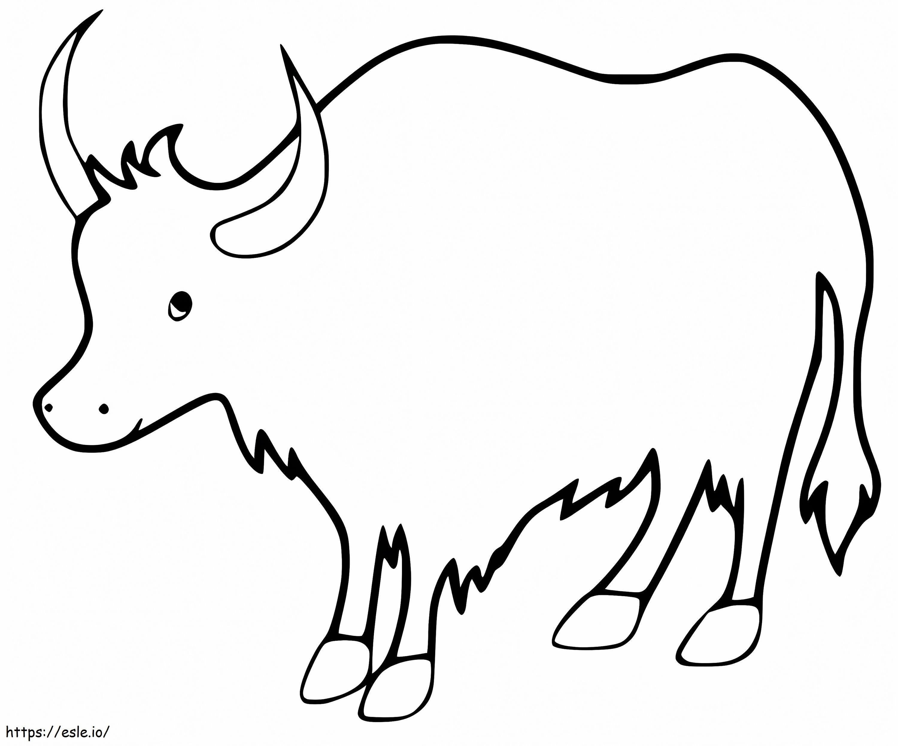 Free Ox coloring page