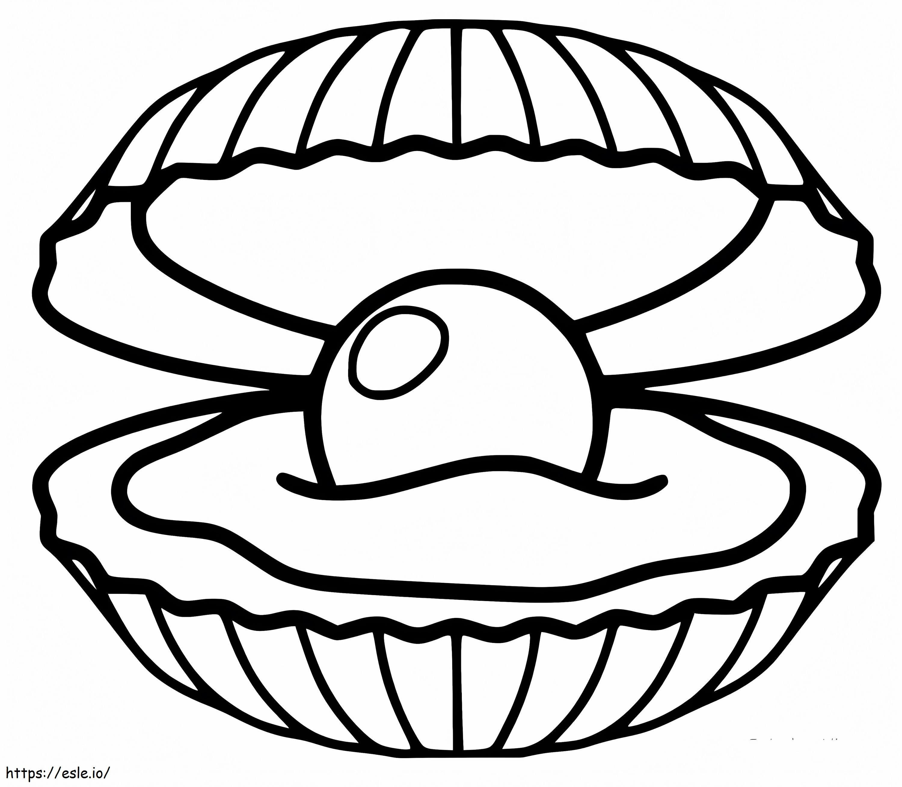 Scallop 2 coloring page