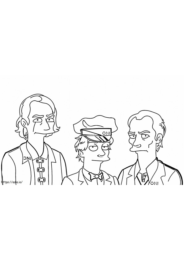 Swedes From Umbrella Academy coloring page