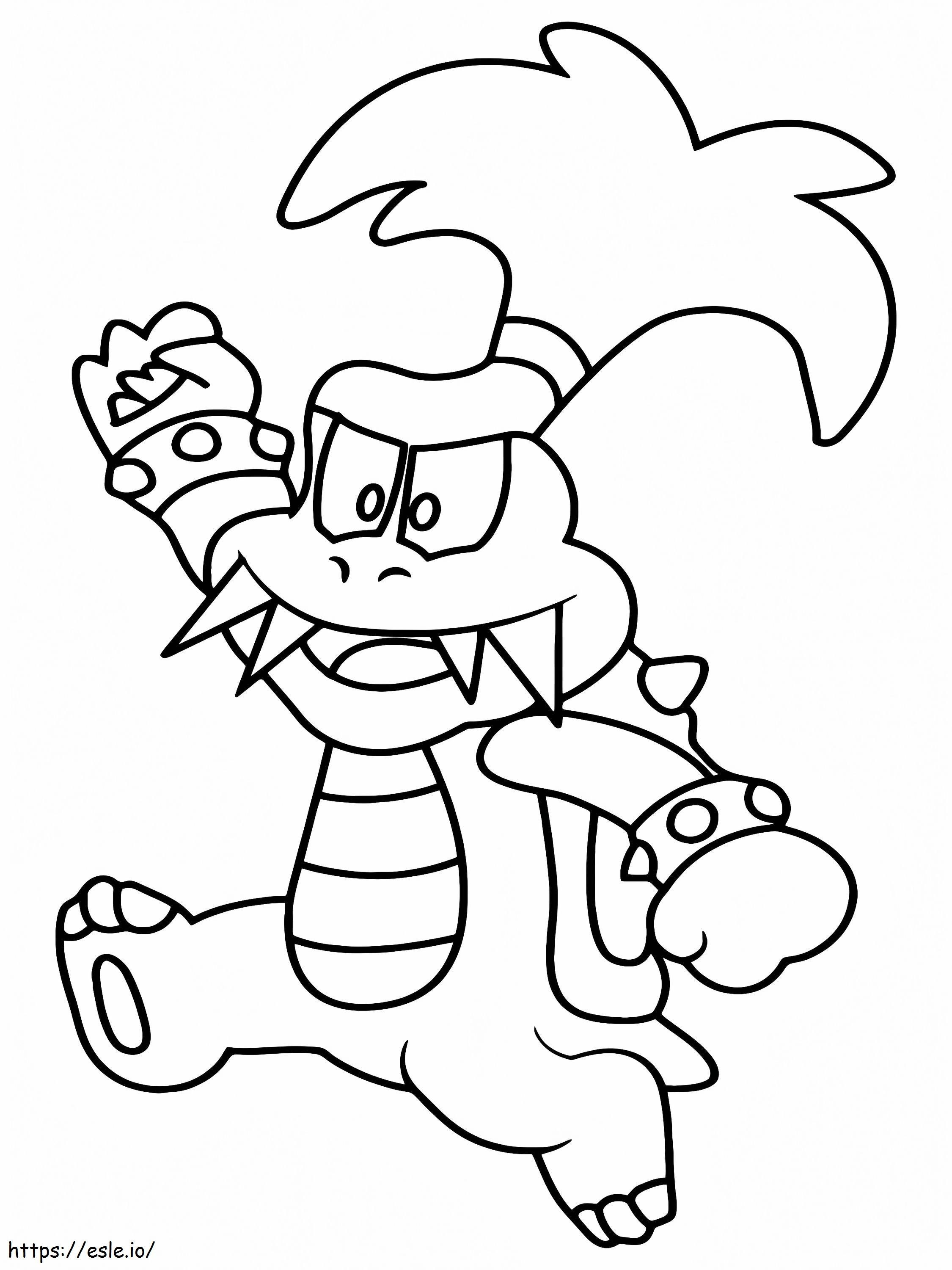 Innocent Baby Bowser coloring page