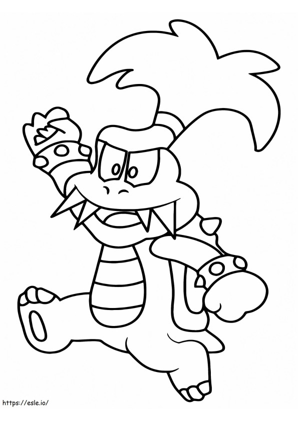 Innocent Baby Bowser coloring page