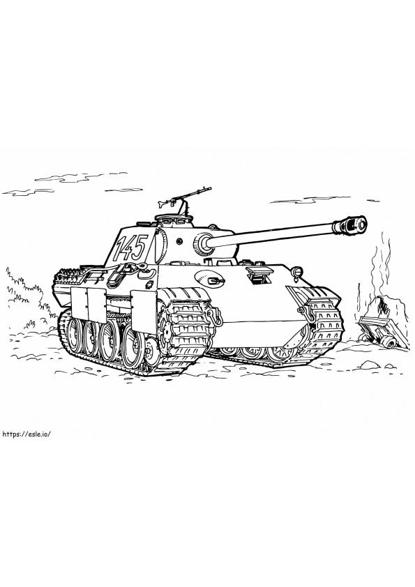 Párduc Tank kifestő