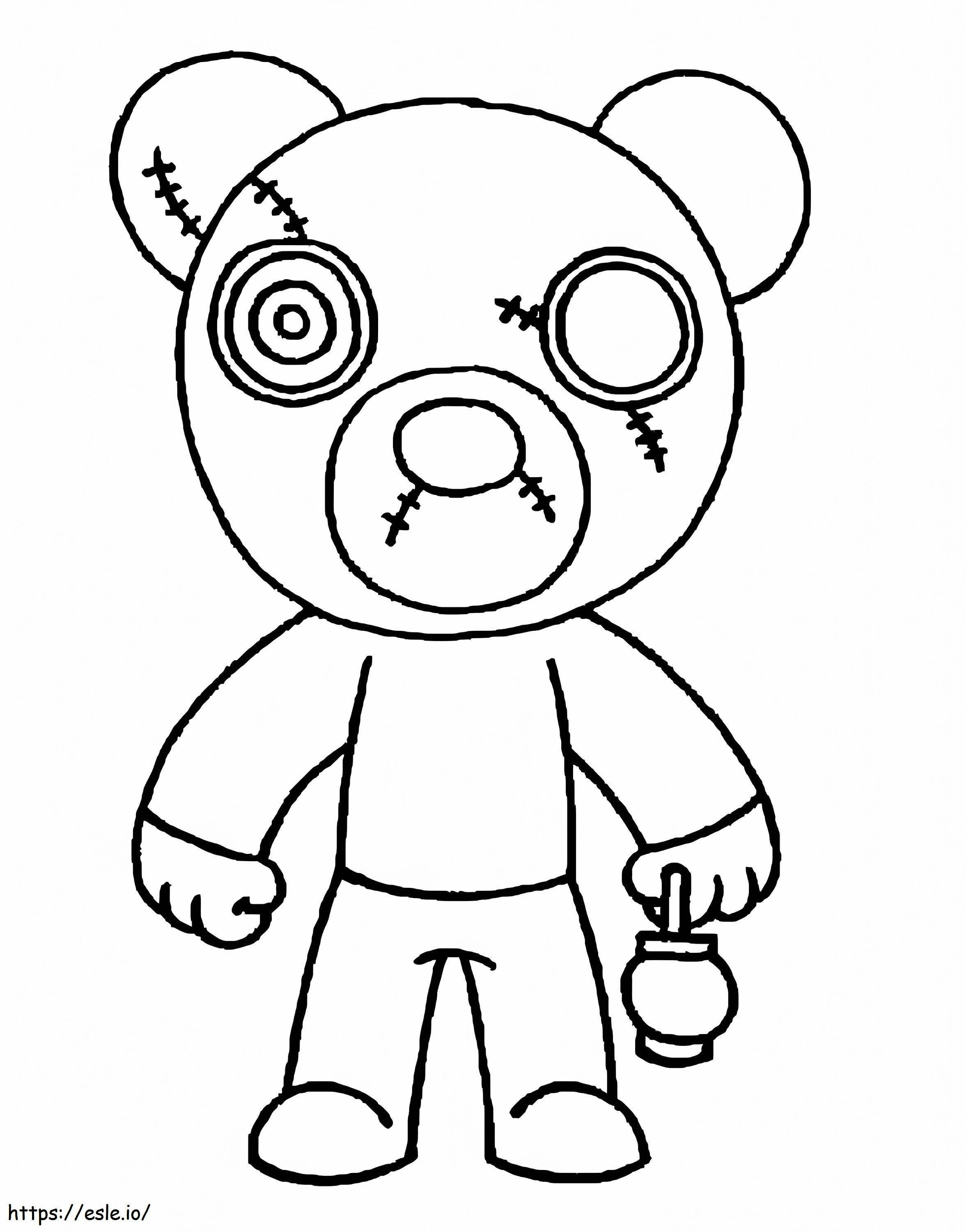 Roblox Piggy cucito da colorare
