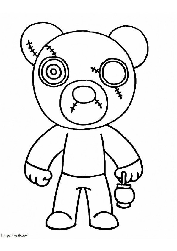 Roblox Piggy cucito da colorare