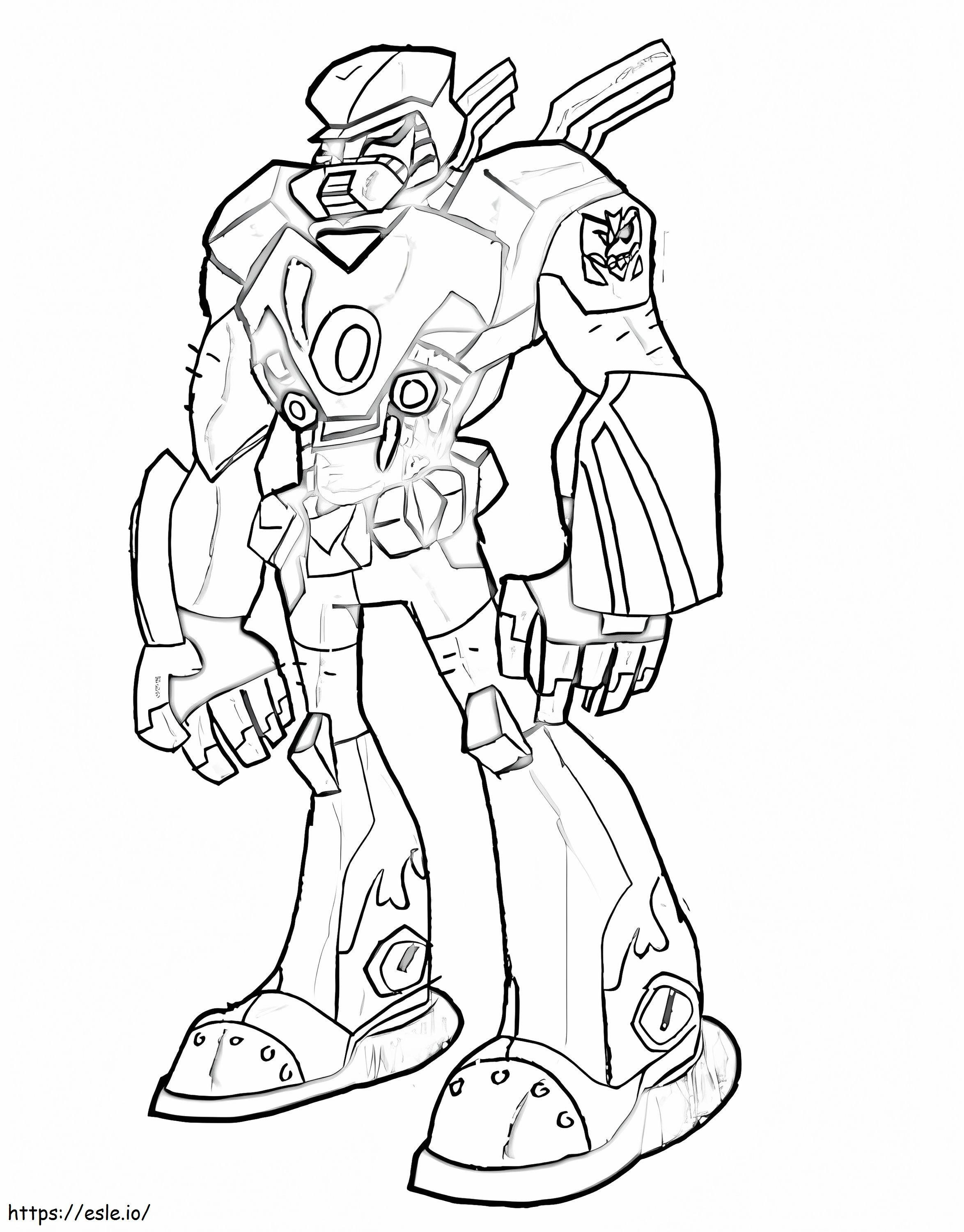 Robotul Transformers de colorat