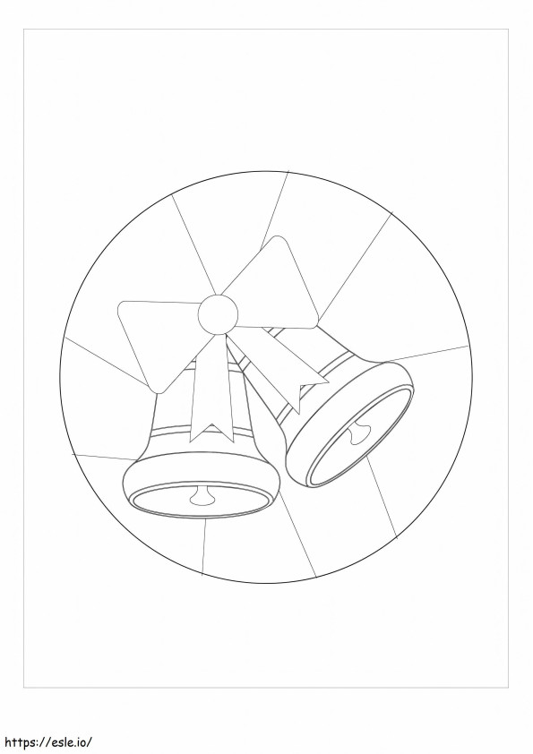 Stained Glass Bell coloring page