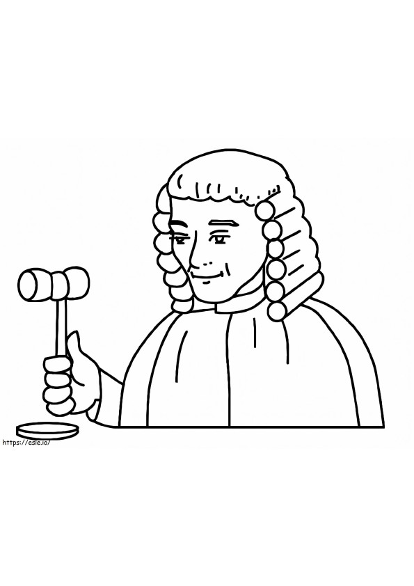 Judecătorul zâmbește de colorat