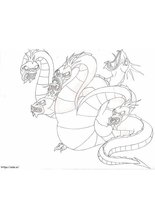 Hydra Of Fear coloring page