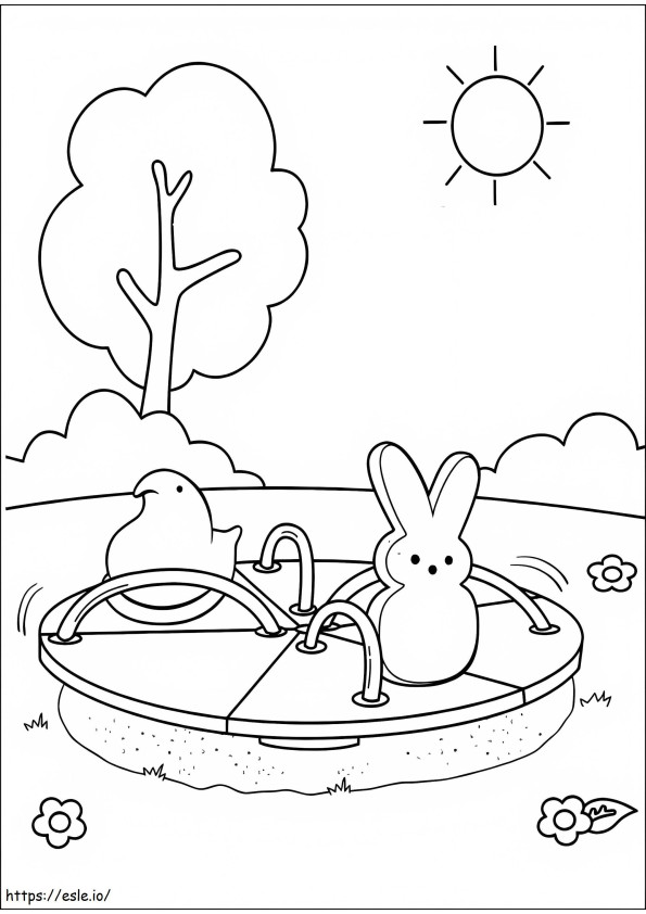 Print Marshmallow Peeps coloring page