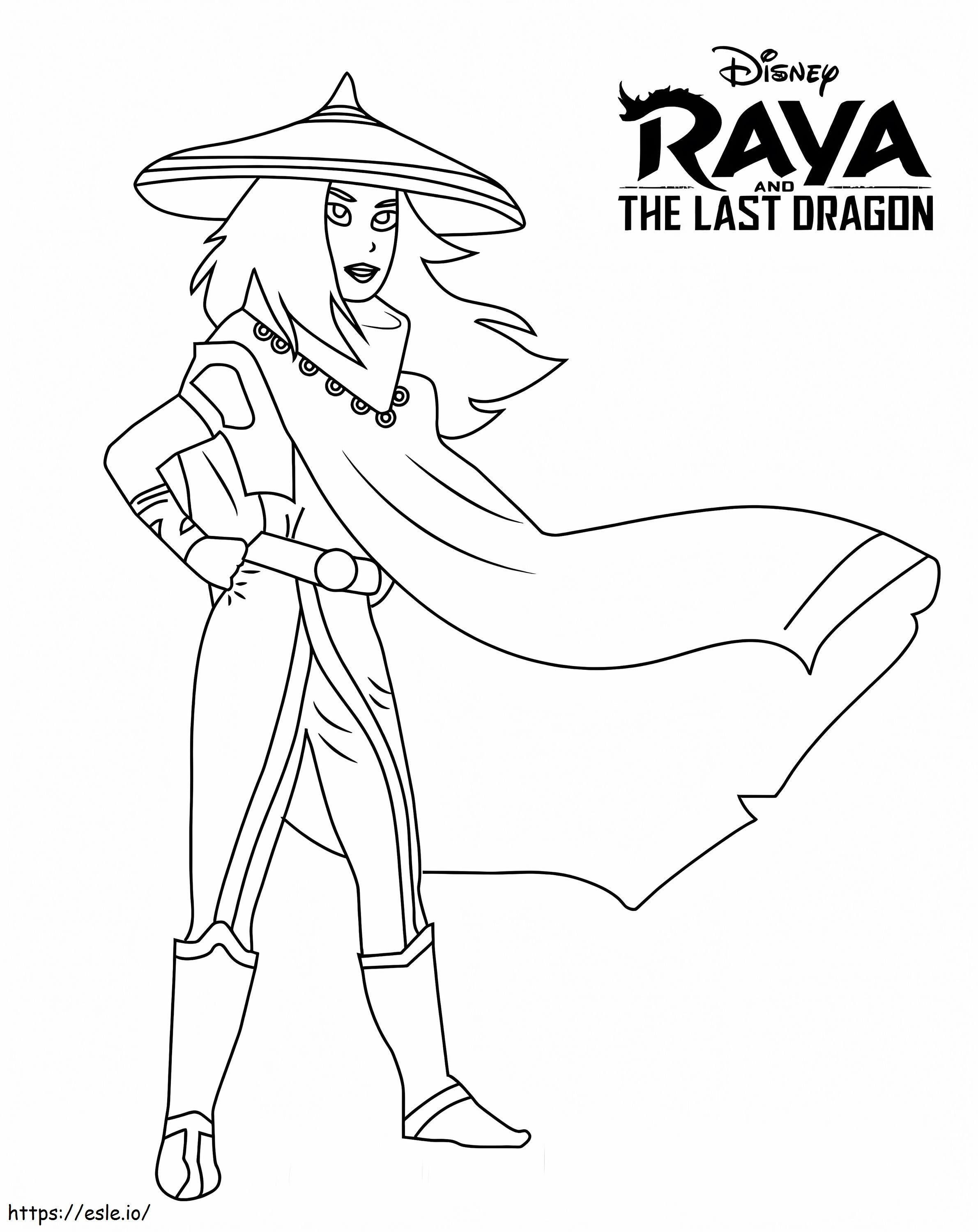 Raya en de laatste draak 5 kleurplaat kleurplaat