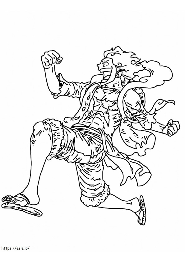 Luffy Gear 5 coloring page