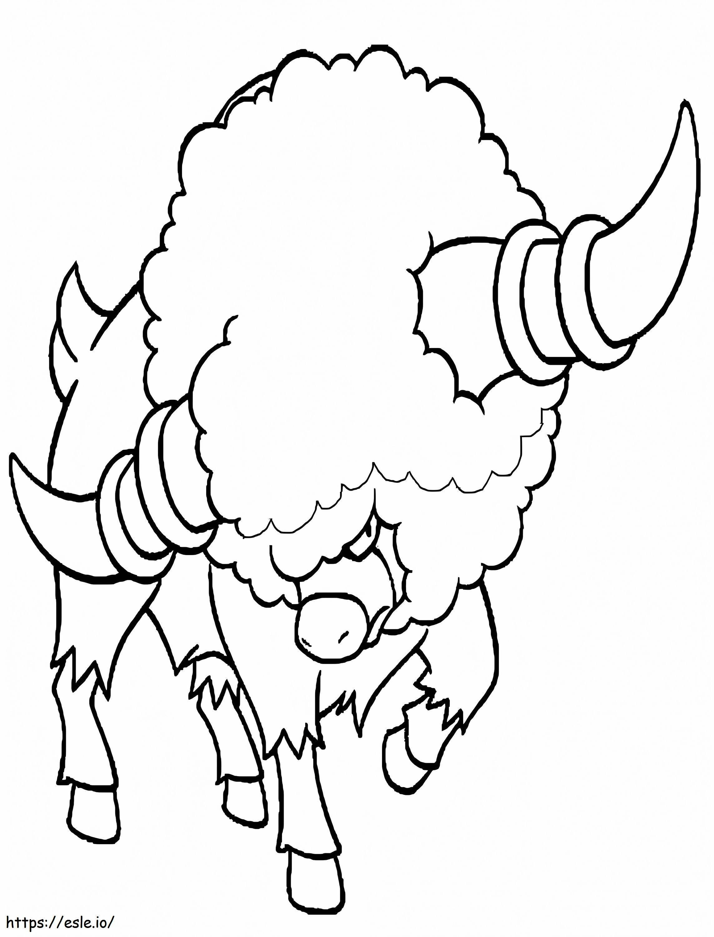 Pokémon Bouffalant 1 para colorir