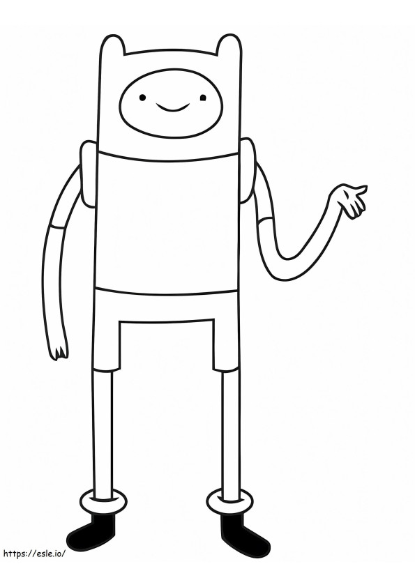 Friendly Finn coloring page