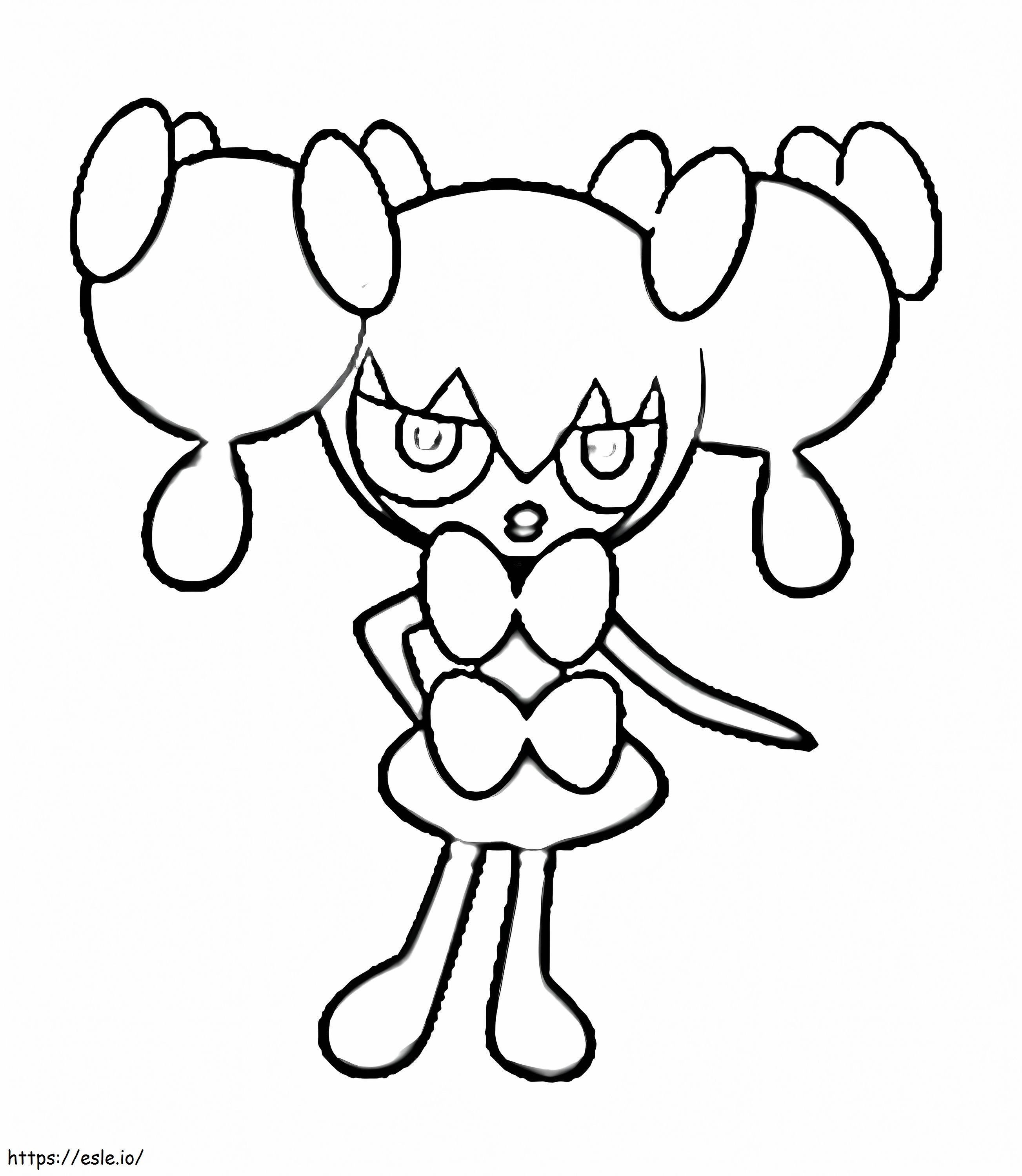 gothorita coloring page in black and white pokemon ready for download