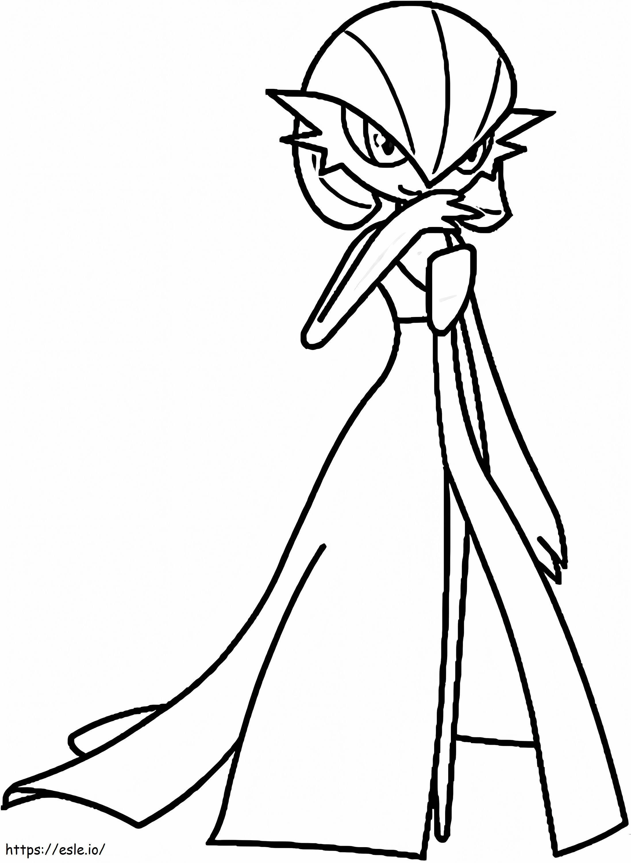 Gardevoir 2 coloring page