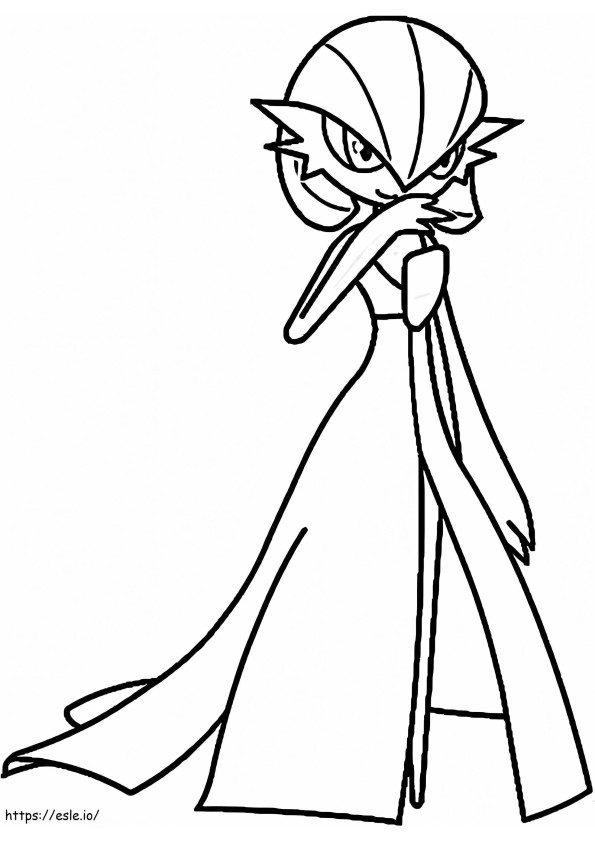 Gardevoir 2 coloring page