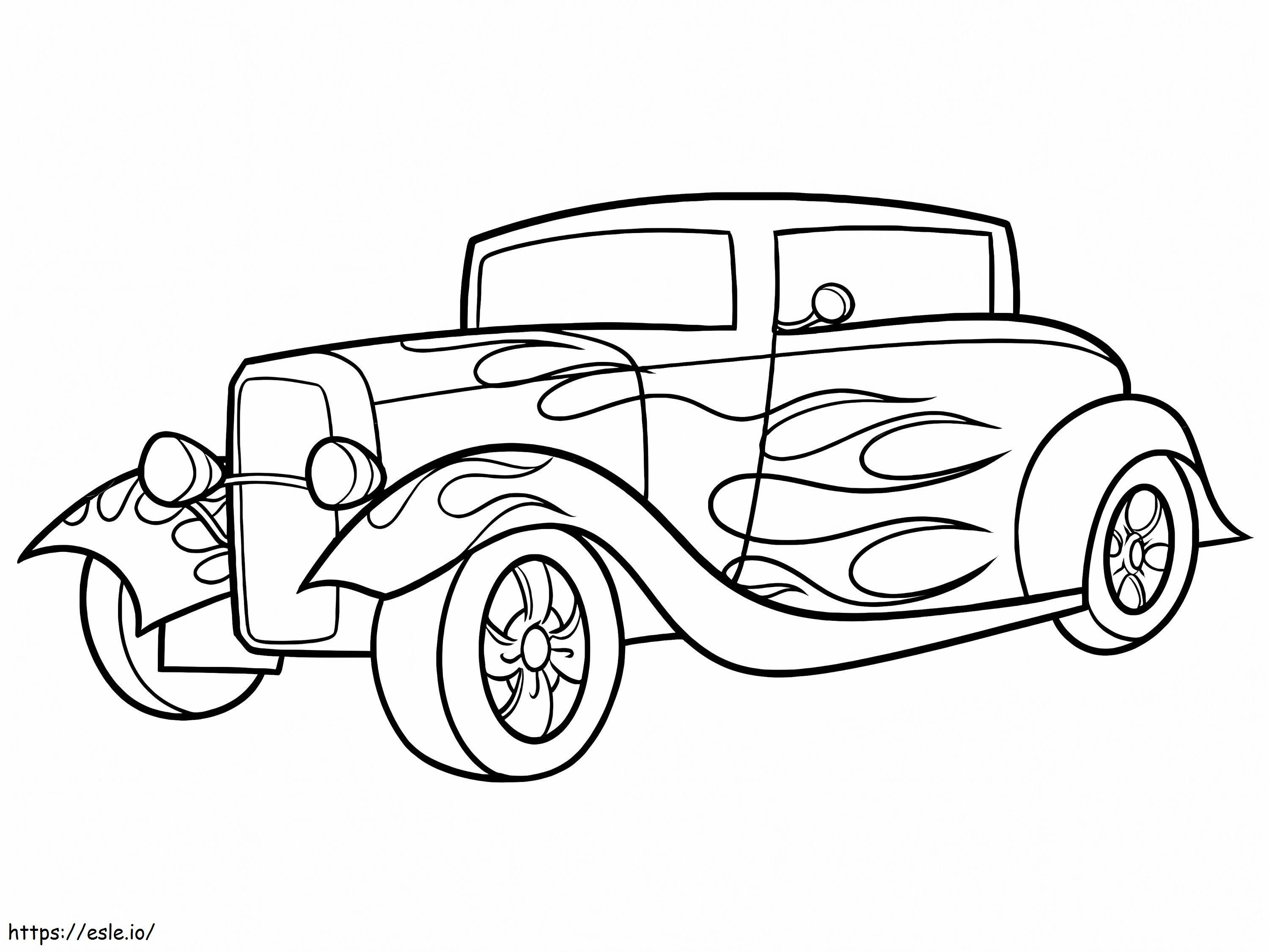 Hot Rod Printable coloring page