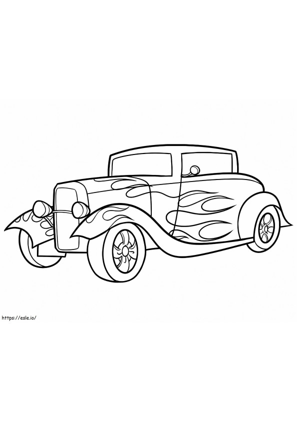 Hot Rod Printable coloring page
