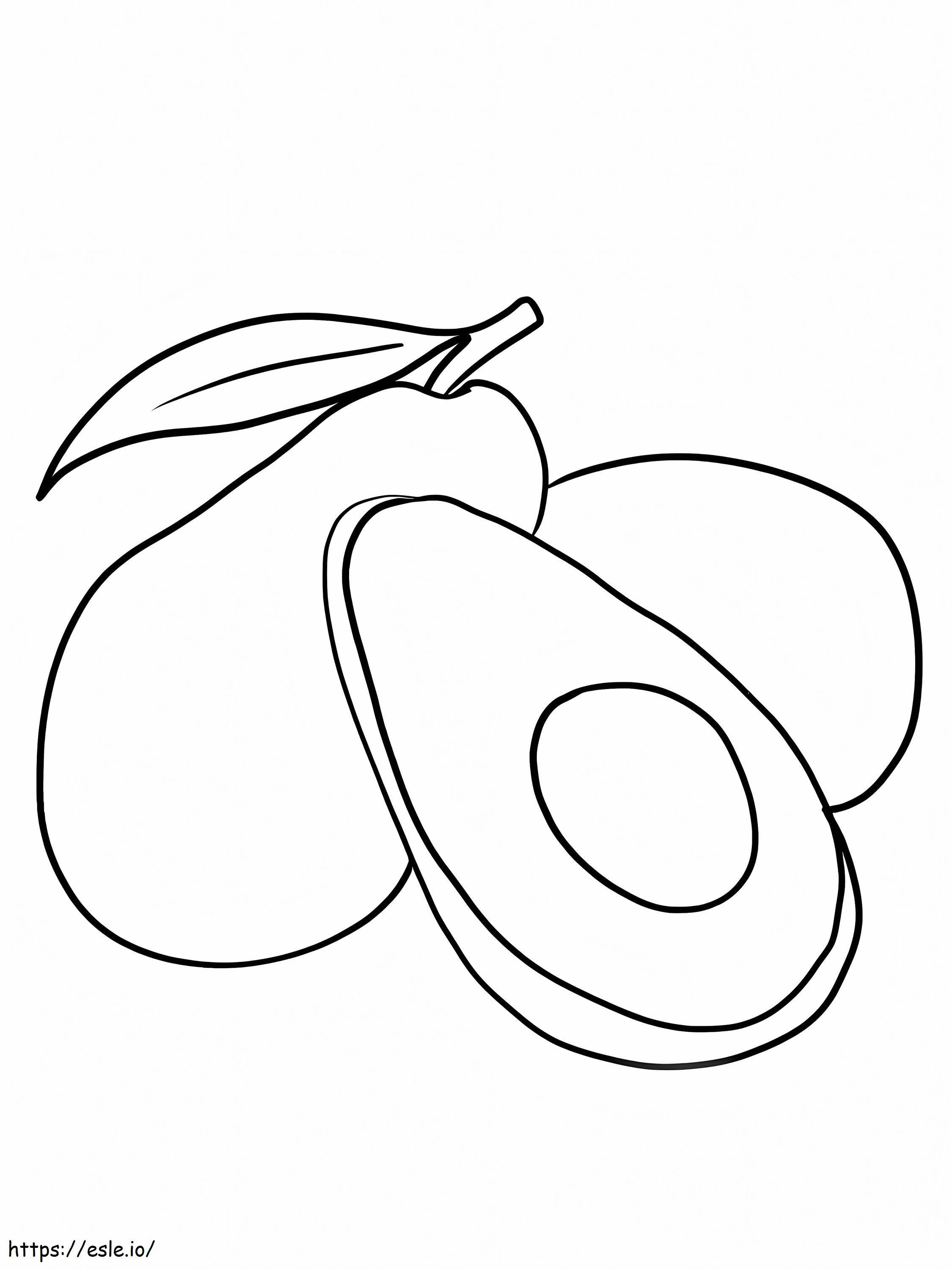 Coloriage Avocats 3 à imprimer dessin