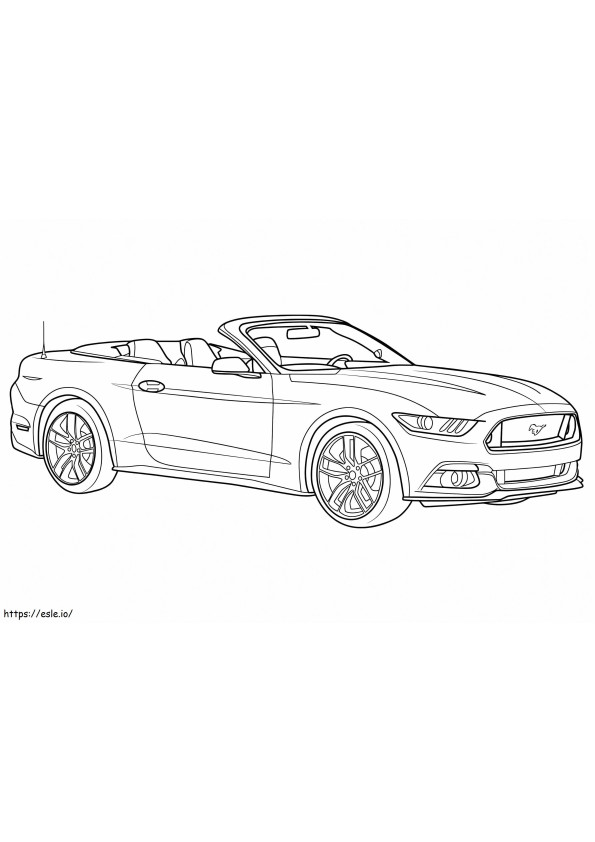 Ford Mustang grátis para colorir
