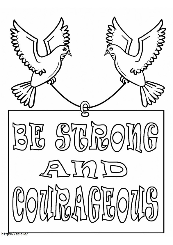 Printable Courageous coloring page