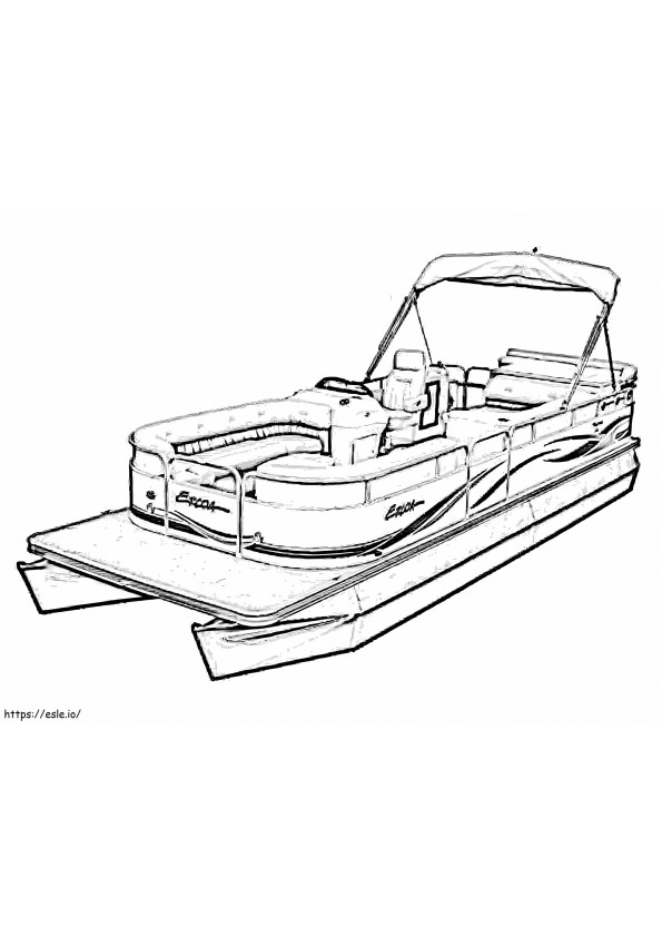 Fast Boat coloring page