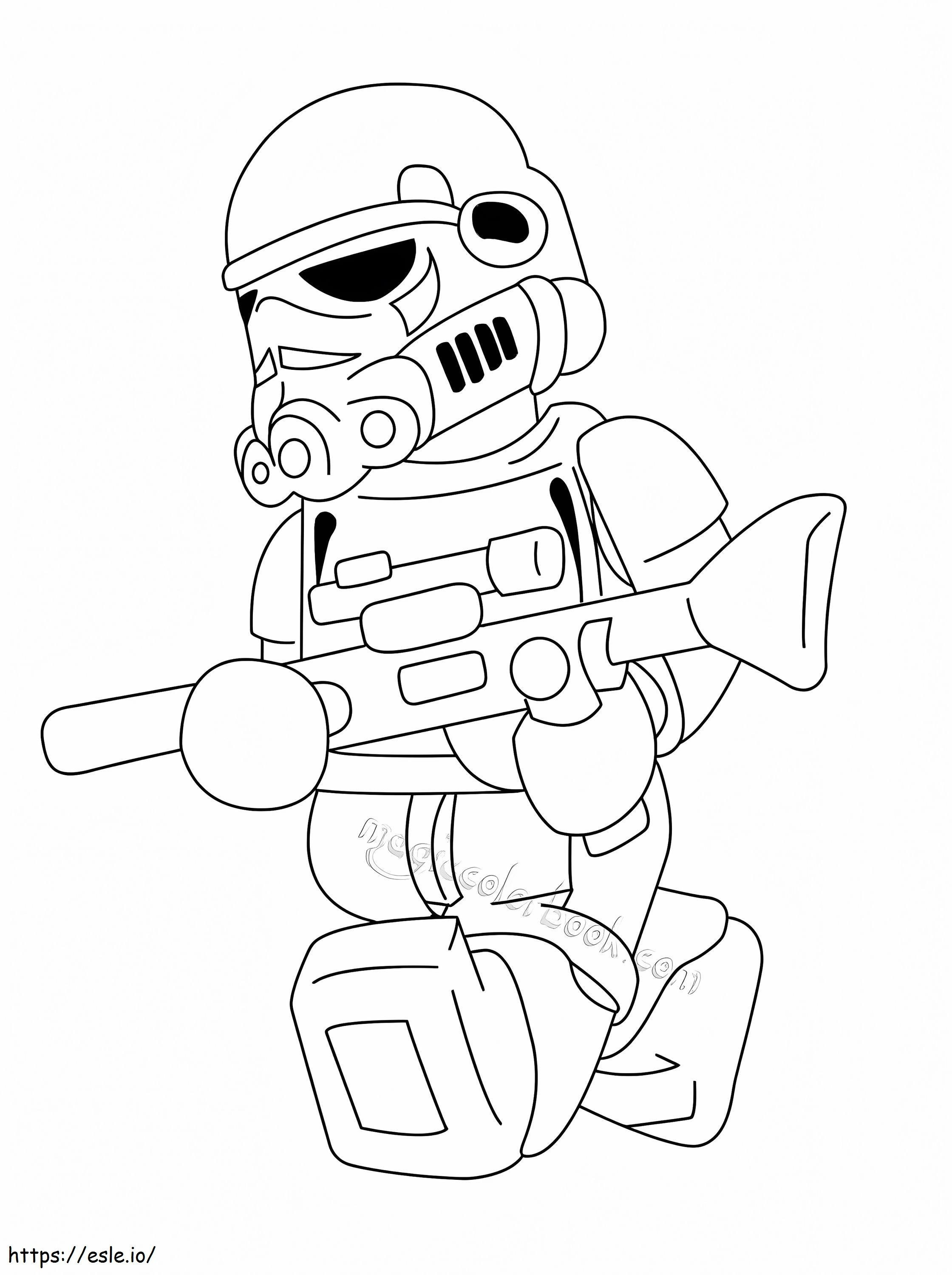 Lego Stormtrooper coloring page