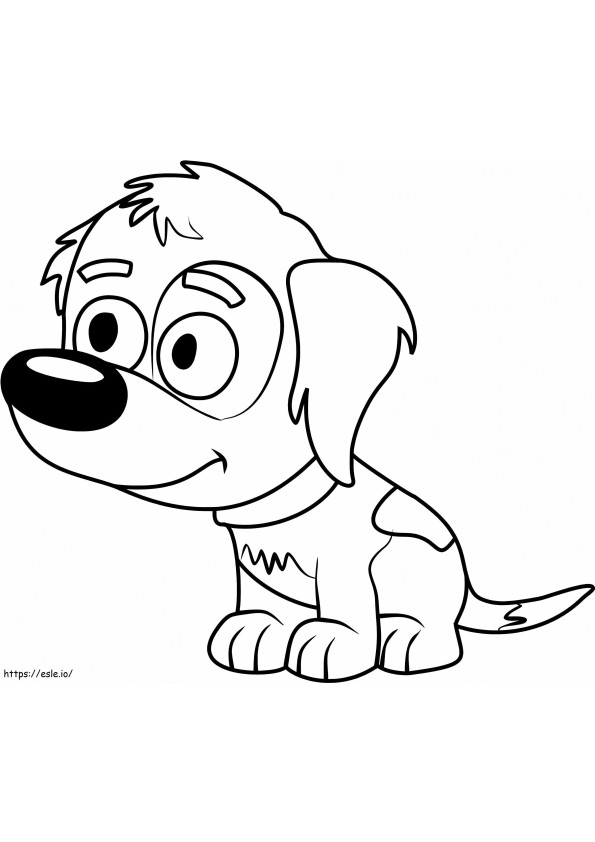 Pupster From Pound Puppies coloring page