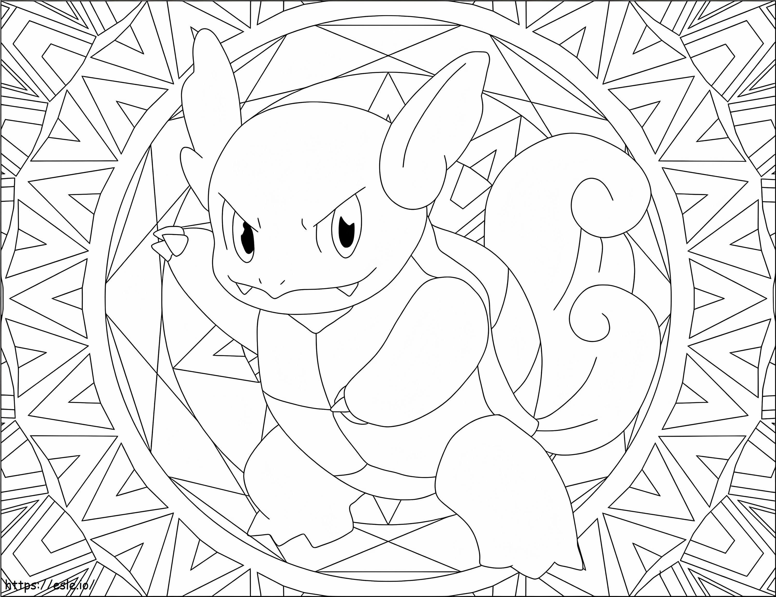Wartortle 4 coloring page