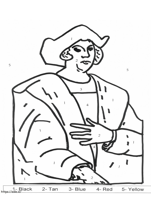 Christopher Columbus 16 coloring page