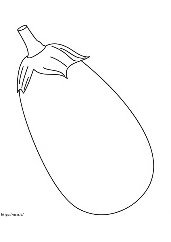 Eggplant 2 coloring page