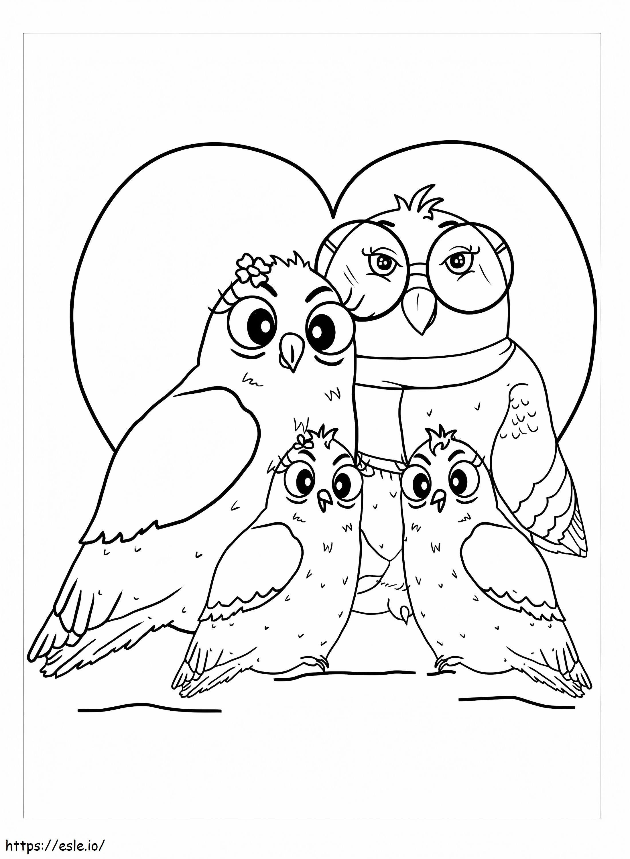 Hole Familiar coloring page