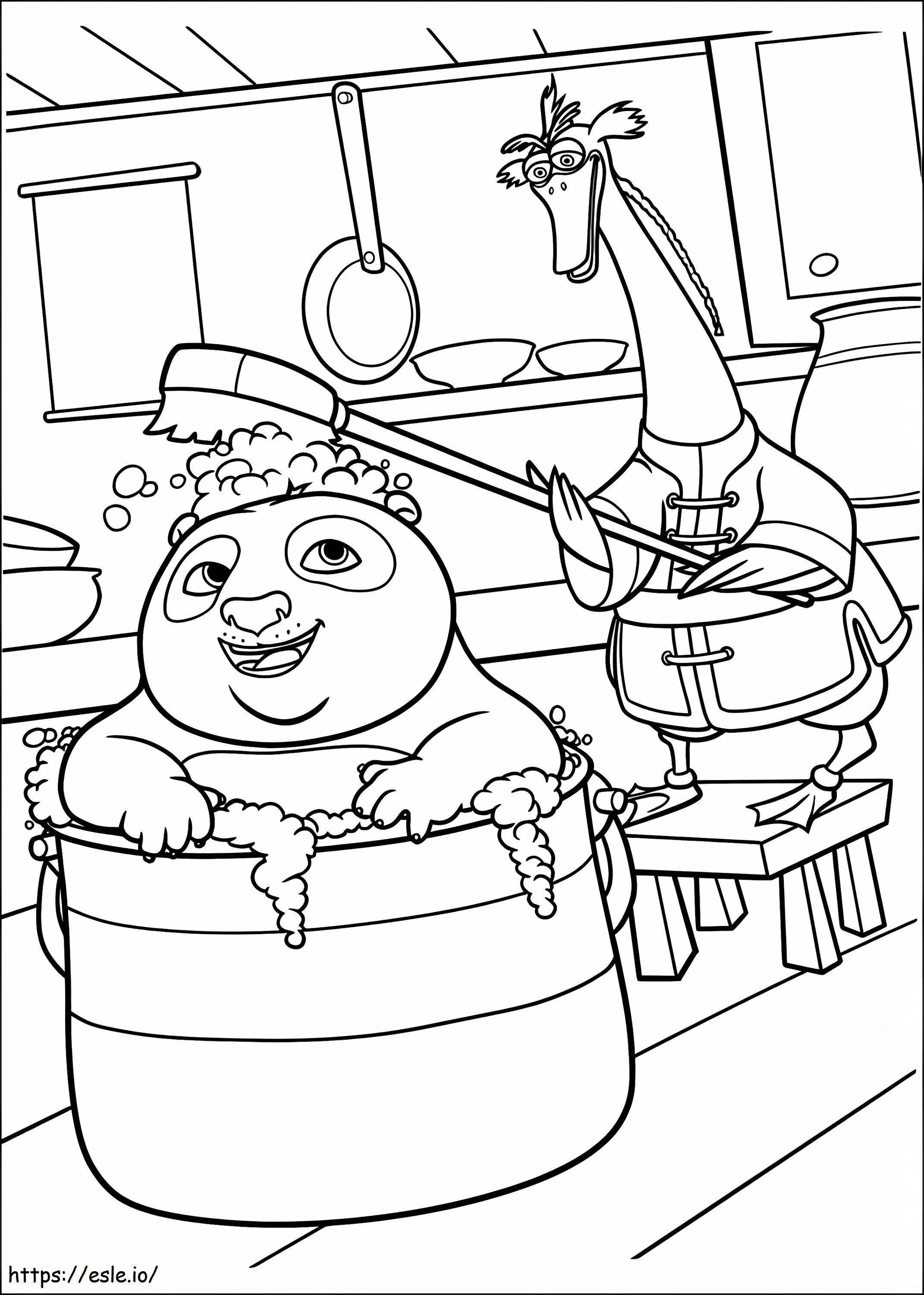 1534474577 Po Taking A Shower A4 coloring page