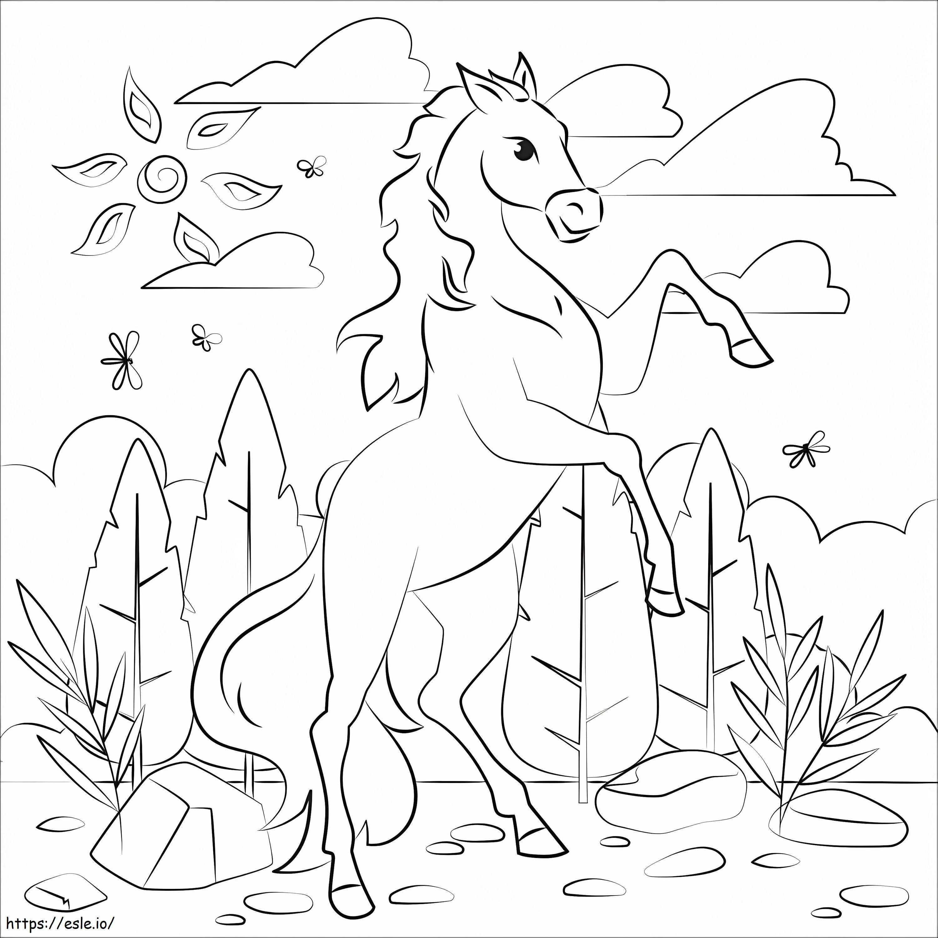 Amazing Horse coloring page